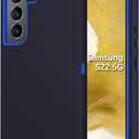 for Galaxy S22 5G case,Samsung S22 Heavy Duty case,[Military Grade Protective ],[Shockproof] [Dropproof] [Dust-Proof], Compatible with Samsung Galaxy S22 5G (Dark Blue)