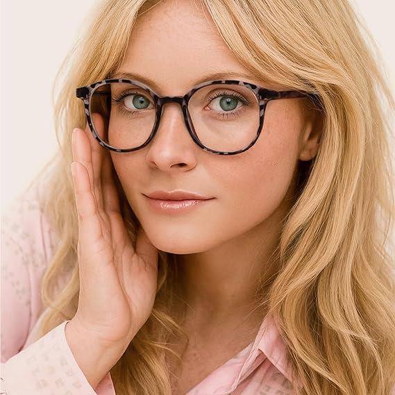 miyya Blue Light Glasses for Women & Men – Oversized UV & Blue Light Blocker Chunky Frames, Stylish Eyewear Accessories