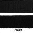 3 x Melsan 1x4 inch Hook and Loop Strips with Adhesive - 15 Sets, Strong Back Adhesive Fasten Mounting Tape for Home or Office Use - Instead of Holes and Screws, Black