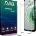 KAREEN 2 Pack Screen Protector for Motorola Moto G 5G 2024 Tempered Glass, Anti Scratch, Bubble Free, HD Clear, Case Friendly, 9H Hardness
