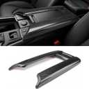 INTGET Armrest Box Trim Cover for 2026 Toyota Grand Highlander Accessories 2024 2025 ABS Carbon Fiber Center Console Storage Box Panel (Armrest Lid Cover, Carbon Fiber Pattern)