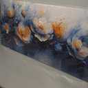 KUPTEU Canvas Wall Art Decor Wall Art Pictures for Living Room Artwork for Walls Large White Flowers Wall Art Prints Canvas Art Wall Decor Vintage Botanical Wall Art Bedroom Home Decor 24" X 48"