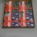 oyhqes 12 Pcs Christmas Gift Card Holders,Gift Box Shaped Wooden Money Holders Money and Shopping Card Blessing Card for Christmas Tree Ornament Winter Holiday Party Decorations