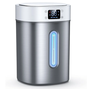 4L Ultrasonic Cool Mist Humidifier with 304 Stainless Steel Tank, Auto Humidity Control, Night Light, and Timer - For Large Rooms and Baby