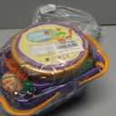 42 Items 87 Pcs Cutting Play Kitchen Set for Kids, Pretend Cooking Fruit &Vegetables&Fast Food with Storage Basket, Fake Food Toys for Toddler&Baby, Educational Gift for Girls Boys Children Birthday