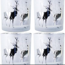 WDHODEC Christmas Candle Holders for Tealight, Votive, LED Candles Silver Gold Glass Candle Holders for Home Decorations Coffee, Office Décor 4PCS