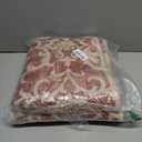 Vintage Floral Rugs for Living Room, 3x5 Washable Area Rug for Bedroom, Soft Low Pile Indoor Non-Shedding Accent Rugs for Nursery Playroom Dinning Room, Red Brown