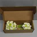 Floroom Ranunculus Artificial Flowers 18 Pcs Green Faux Silk Mini Ranunculus Bulk Fake Wedding Filler Flowers for DIY Bouquets, Centerpieces, Bridal Shower Decorations & Arrangements