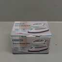 BEAUTURAL Mini Travel Steam Iron for Clothes with Dual Voltage, Temperature Control, Non-Stick Soleplate and Cord Storage, Ideal for Sewing, Quilting and Handcraft (White)