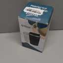 Insulated Coffee Tumblers with Flip Lid 12oz / 17oz, Stainless Steel Travel Coffee Mug Leak Proof, Vacuum Insulated Coffee Mug Reusable Cup, Keeps Cold and Hot for Coffee Tea (Black)