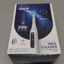 Oral-B iO Deep Clean + Whiten Rechargeable Electric Toothbrush with Visible Pressure Sensor, 2 Minute Timer, 5 Cleaning Settings, 1 iO5 Limited, 3 Toothbrush Heads, Travel Case & Refill Holder, White