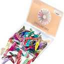 120 Pack Colorful Barrettes, 2 Inch Barrettes Metal Snap Hair Clips Candy Color Hair Accessories for Kids Teens, Toddlers,Women(40 Colors)