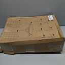 HUHOLE Gridwall Panel Display Stand, 2.2'  5.2' Ft Movable Grid Wall Panel Display Stand, Heavy-Duty Floorstanding Wire Display with Extra 12 Hooks for Retail, Garage Organization, Craft Fairs