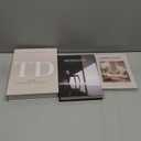 TwoDays Beautiful Coffee Table Books, Neutral Fashion Decorative Books for Home Bookshelf, Modern Room Decor Aesthetic, Fake Faux Book Storage Boxes for Decoration (Set of 3)