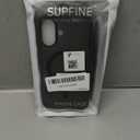 SUPFINE Magnetic for iPhone 16 Case (Compatible with MagSafe) (Military Grade Drop Protection) Translucent Matte Shockproof with Anti-Fingerprint Phone Cover,Black