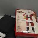 LETIME Santa Claus Costume for Men - 10-Piece Deluxe Santa Suit for Adults, Professional Christmas Santa Outfit (Large)