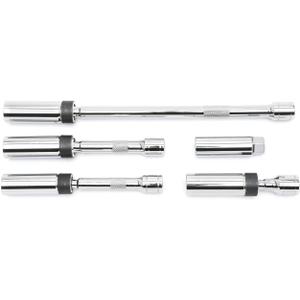 GEARWRENCH 5 Pc. 3/8" Drive 6 Pt. Magnetic Swivel Spark Plug Socket Set, 80601 , Black