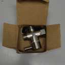 Sneatup Solid Brass 3way G1/2 Shower Diverter (Brushed Nickel)