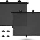 Car Window Shades - Side Window Sun Shade (2 Pack) Retractable Car Roller Sunshade for UV and Sun Glare Protection (14.3"x17.7")