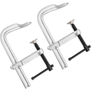 MAXPOWER Thick F Clamp, Max Jaw Opening 8 inch (200 mm), Clamps Throat 4-3/4 inch (120 mm), Rail 1-11/64" x 9/16", Max Load Limit 3505 LBS