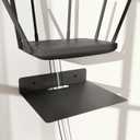 Floating Metal Wall Mount Shelf,Shelf for Projector,TV Cable Box,Router,Speaker,Sound Bar,Camera,Gaming,Decor Display (Black, 10.2" x 8.7")