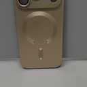 Misscase Magnetic for iPhone 17 Pro Case,Comes with Camera Lens Protector,Compatible with Magsafe,Soft TPU Full Protection Slim Smooth Bumper Shockproof Phone Cover Gold