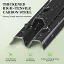 20 Pack Metal Fence Post, 5FT Heavy Duty U-Post for Wire Fence, No Dig T Posts Garden Fencing Stakes for Temporary Fencing, Electric Fence Wire, Corner Anchor
