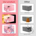 Fireproof Document Box, Fireproof Organizer Safe Box with Lock, Portable Office Storage Cabinet for Hanging Letter/Legal Folder 16.1 x 12.9 x 11in(Pink)