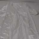 EPLAZA Women's One Size Silver Rhinestones Bride Bridesmaid Short Satin Robes for Wedding Party Getting Ready (White, Bride )