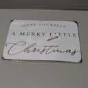 ICRAEZY Have Yourself a Merry Little Christmas Metal Tin Sign Funny Christmas Signs Santa Wall Decor for Home Cafe Bar 8x12 Inch