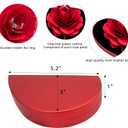wonuu Engagement Ring Box,Ring Rose Box Surprise Jewelry Storage Holder for Woman as Proposal Engagement Wedding Ring Jewelry Gift ect. (Heart Shaped-Red)