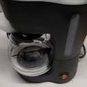 Compact 5-Cup Coffee Maker: Featuring Brew-Pause Technology, a Permanent Filter, and Simple One-Touch Operation. Enjoy Auto Keep-Warm Coffee, Perfect for Home/Office/Outside-Black.