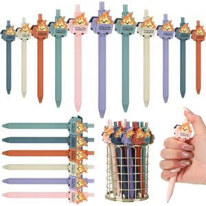 Sayglossy Dumpster Fire Pen Nurse Week Gifts for Coworker Positive Funny Office Ballpoint Pens Dumpster Fire Desk Accessories Gifts for Team Coworker Teachers Nurse Graduation(Macaron Colors,30 Pcs)