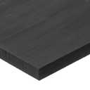 USA Sealing Black UHMW Polyethylene Plastic Bar, 1-1/2" Height, 2" Width, 48" Length