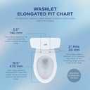 TOTO WASHLET KS5 Electronic Bidet Toilet Seat with Instantaneous Water Heating, Self-Cleaning Wand and Heated Seat, Elongated, Cotton White - SW3216#01
