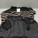 Womens Oversized Sweater Dress Spring Fall Trendy Long Sleeve Crewneck Pullover Tops Relaxed Fit Sweatshirts Mini Dresses, Size S