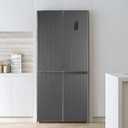 wishFIRE Black Grey Textured Peel and Stick Wallpaper 15.7"118" Contact Paper Wood Look Wall Paper Self Adhesive Waterproof Vinyl Wallpaper for Bedroom Kitchen Cabinets Countertop