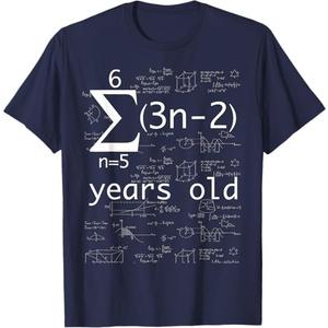 Funny Math Geek 29th Birthday 29 Years Old Shirt For Him Her T-Shirt (Small)