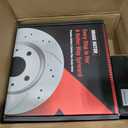 Anpulsero Brake Pads And Rotors Kit Rear Compatible with 2008-2017 Honda Accord, 2009-2014 Acura TSX, Automotive Replacement Brake Kits 31479 D1451-8447 Drilled And Slotted Rotors 281.7mm(11.1in)