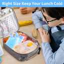 Ice Packs for Lunch Boxes Cooler Tote Bags Reusable Refreezable Cold Slim Large Cheap Hard Protable Icepacks for Bento Shipping Beach Camp Car (5.5" x 3.3" x 1.0", Blue-8p)