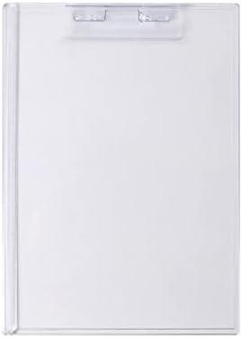 DIIOOMIEEU Clipboard Heavy Duty Acrylic Transparent Clipboard Clear Clip Board with Low Profile Clip for Office Business Work 2