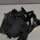 Riceshoot 50 Pcs Black Satin Ribbon Bows 5x7 Inch Large Twist Tie Bow for Gift Wrapping Champagne Bottle Balloon Treat Bag DIY Craft Decor Wedding Bridal Baby Shower Birthday Holiday Party