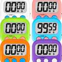 ZILLEEN Classroom Timers for Kids Classroom Magnetic Digital Kitchen Timers for Cooking Teachers Gym Game 6 Pcs