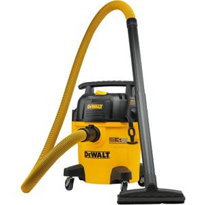DEWALT Shop Vacuum 5-Gallon 4 HP STEALTHSONIC Wet/Dry Vacuum Cleaner DXV05P-QTB Ultra Quiet Poly Shop Vacuum with Powerful Suction for Garage, Jobsite, and Workshop (Yellow)
