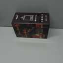 Christmas Snow Globe Lantern with Music & Timer, Santa LED Glitter Lantern, Battery Operated Christmas Globe Decoration, Fall Holiday Decor for Home (Black 1)