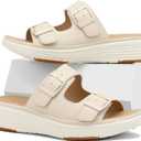 UBFEN Womens Platform Sandals Comfortable Walking Slide Soft Cushioning Footbed Casual Dressy Wedge Sandals (9)