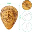 8 Pieces Wasp Nest Decoy Hanging Fake Wasp Nest Waterproof Material Hornet Decoy for Hornets (mix Color 8 pack)