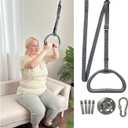 AOSSA Ceiling Trapeze Bar for Standing Assist Adjustable Pull Up Strap with Overhead Handle for Elderly, Disabled or Patients, Lift Support Handle for Bed Mobility & Transfer
