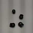 Yourkar 4 PCS Skull Style Valve Caps, Copper Red-Eyed Skull Tire Valve Protection Cover with Rubber Ring, Decorative Wheel Valve Cover for Car Motorcycle Bicycle, Car Accessories (Black)