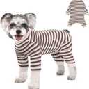 FEimaX Dog Recovery Suit After Surgery, Pet Abdominal Wounds Post Surgical Shirt for Dogs Cats, Puppy Spay Neuter Prevent Licking Onesie Alternative Bandages E-Collar & Cone, Large